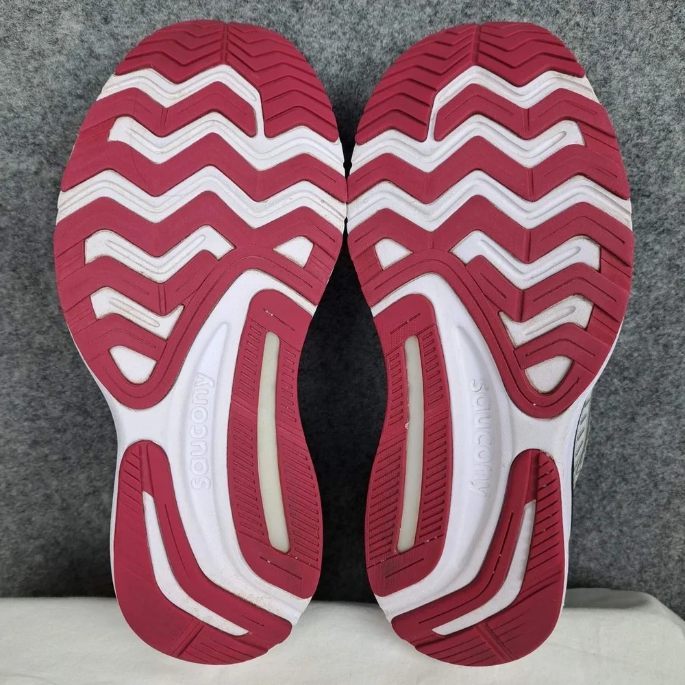 Saucony Guide 14 Womens 10.5  Alloy Cherry Running Shoes PWRRUN Formfit Sneakers